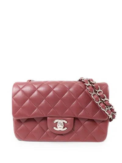 Chanel Classic 20 Diamond-quilted Mini Bag In Pink