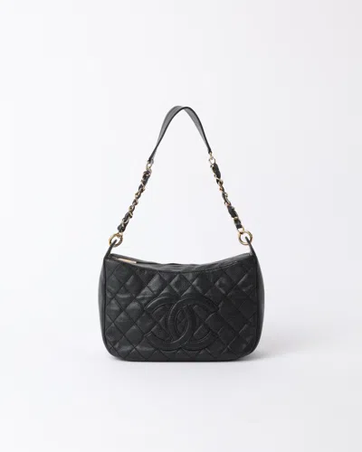 Pre-owned Chanel Classic Caviar Cc Hobo Bag