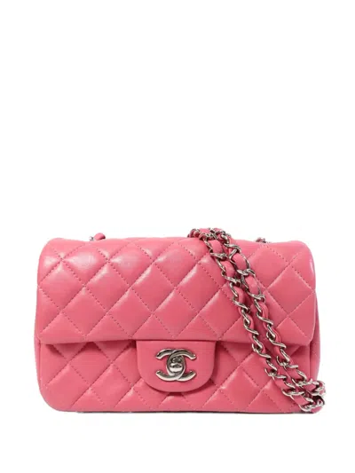 Pre-owned Chanel Classic Cc Turn-lock Shoulder Bag In Pink