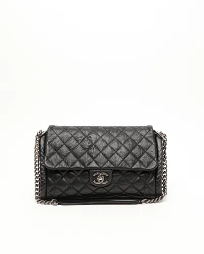 Pre-owned Chanel Classic Chain Flap Bag In Black