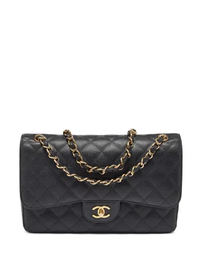 Pre-owned Chanel Classic Flap Shoulder Bag In Black