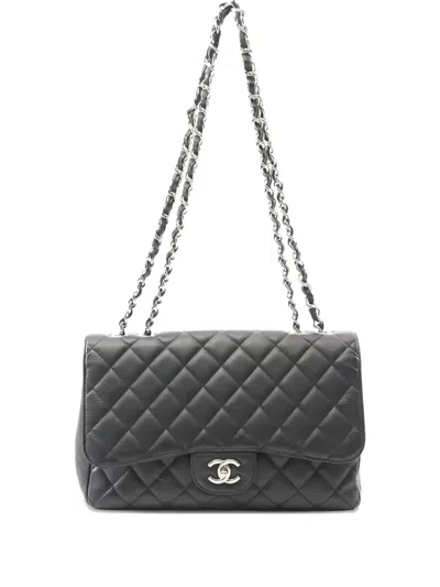 Pre-owned Chanel Classic Flap Shoulder Bag In Black