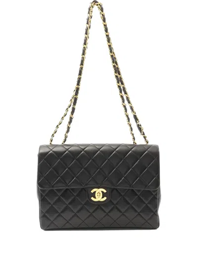 Pre-owned Chanel Classic Flap Shoulder Bag In Black