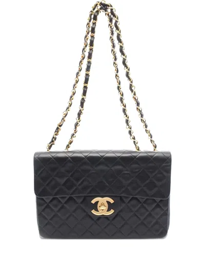 Pre-owned Chanel Classic Flap Shoulder Bag In Black