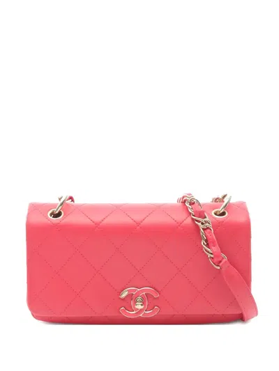 Pre-owned Chanel Classic Flap Shoulder Bag In Red