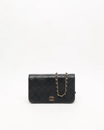 Pre-owned Chanel Classic Full Flap Bag In Black
