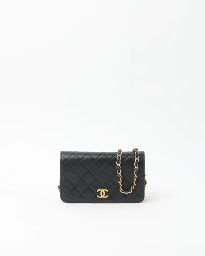 Pre-owned Chanel Classic Full Flap Bag In Black