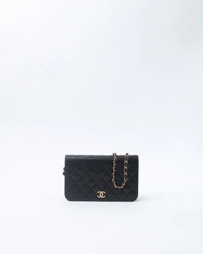 Pre-owned Chanel Classic Full Flap Bag In Black