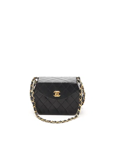 Chanel Classic Hexagon Single Flap Bag In Black