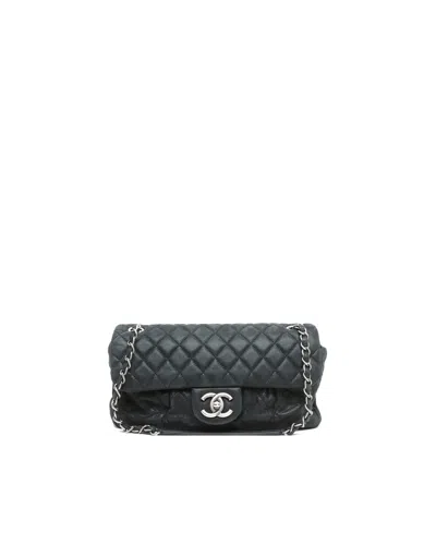 Chanel Classic Iridescent Flap Bag In Black