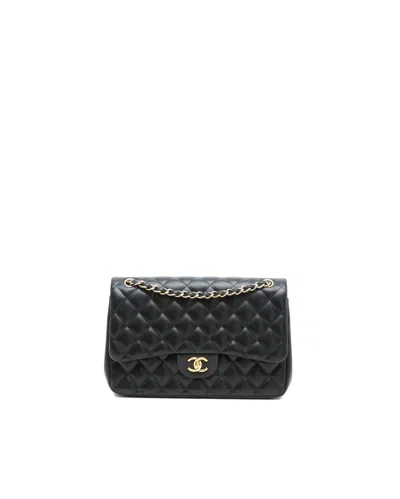 Chanel Classic Jumbo Double Flap Bag In Black