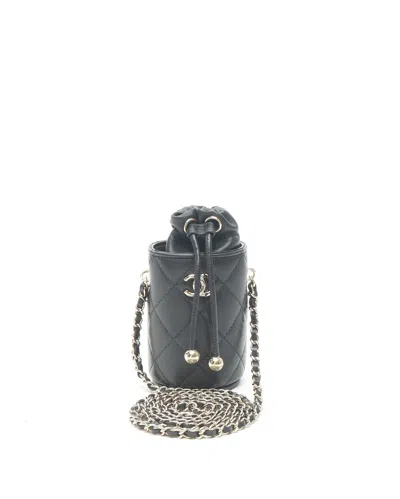 Chanel Classic Lambskin Pouch In Black