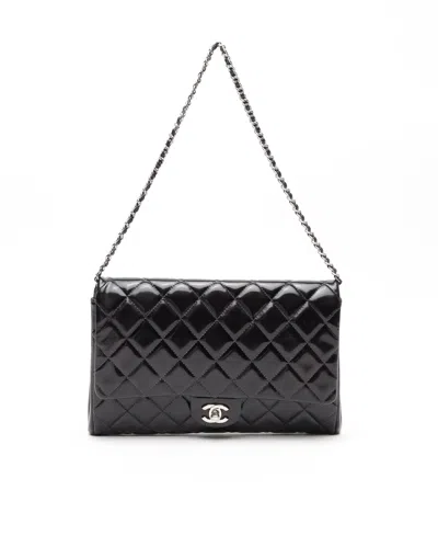 Pre-owned Chanel Classic Large Single Flap Bag In Black