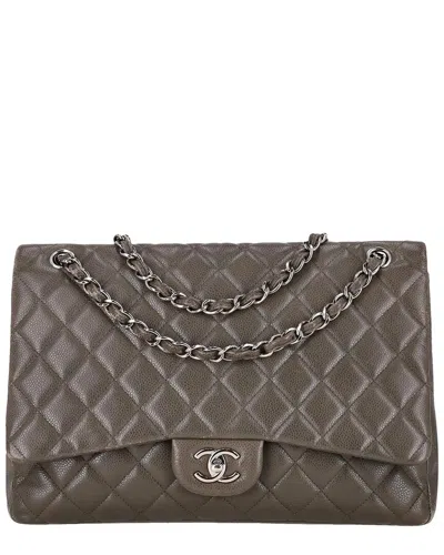 Chanel Classic Maxi Flap Caviar Leather Bag (authentic Pre-loved)