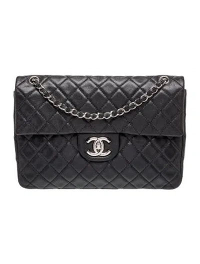 Pre-owned Chanel Classic Maxi Single Flap Bag In Black