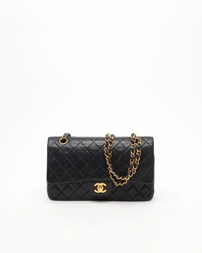 Pre-owned Chanel Classic Medium Double Flap Bag In Black