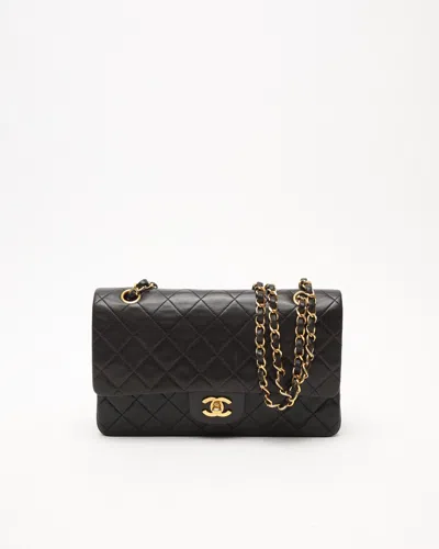 Pre-owned Chanel Classic Medium Double Flap Bag In Black