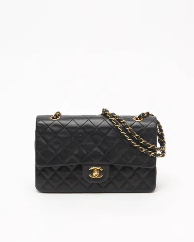 Pre-owned Chanel Classic Medium Double Flap Bag In Black
