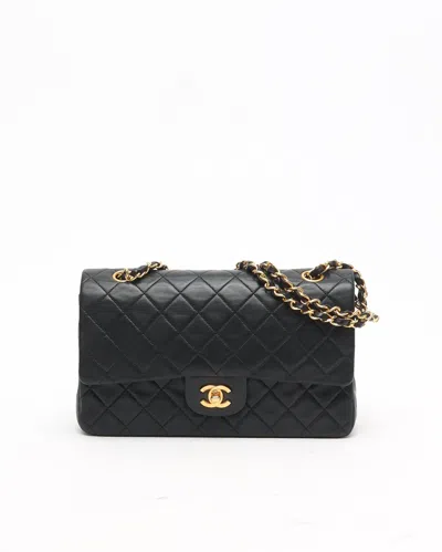 Pre-owned Chanel Classic Medium Double Flap Bag In Black