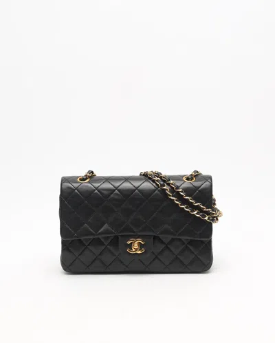 Pre-owned Chanel Classic Medium Double Flap Bag In Black