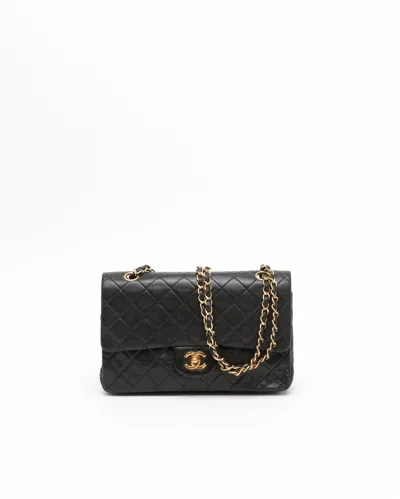 Pre-owned Chanel Classic Medium Double Flap Bag In Black