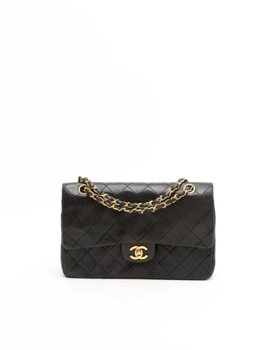 Pre-owned Chanel Classic Medium Double Flap Bag In Black