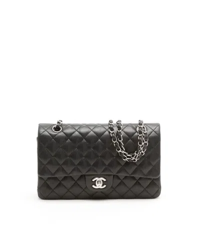 Pre-owned Chanel Classic Medium Double Flap Bag In Black