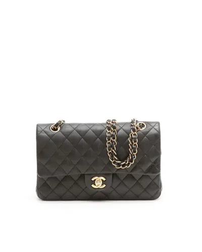 Pre-owned Chanel Classic Medium Double Flap Bag In Black