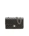 Chanel Classic Medium Double Flap Bag In Black