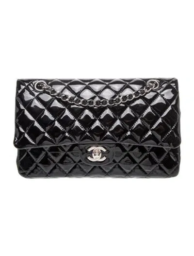 Pre-owned Chanel Classic Medium Double Flap Bag In Black