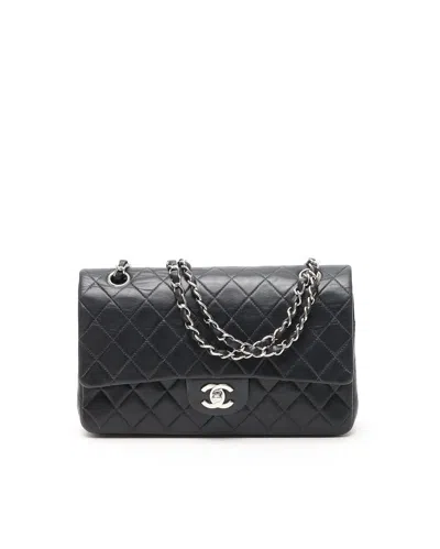 Pre-owned Chanel Classic Medium Double Flap Bag In Black
