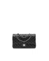 Chanel Classic Medium Double Flap Bag In Black