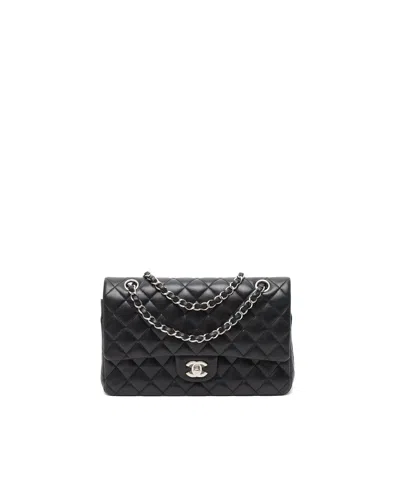 Chanel Classic Medium Double Flap Bag In Black