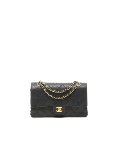 Chanel Classic Medium Double Flap Bag In Black