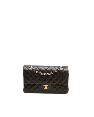 Chanel Classic Medium Double Flap Bag In Black