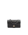 Chanel Classic Medium Double Flap Bag In Black