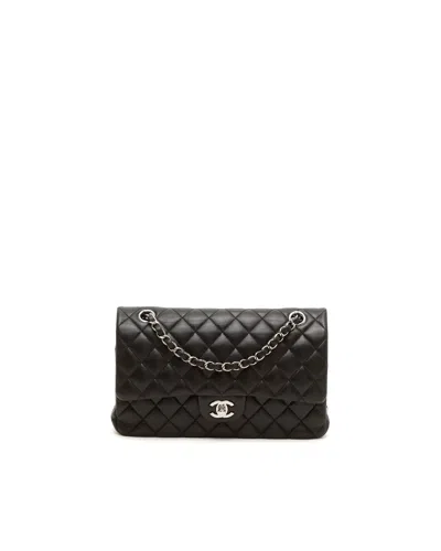 Chanel Classic Medium Double Flap Bag In Black