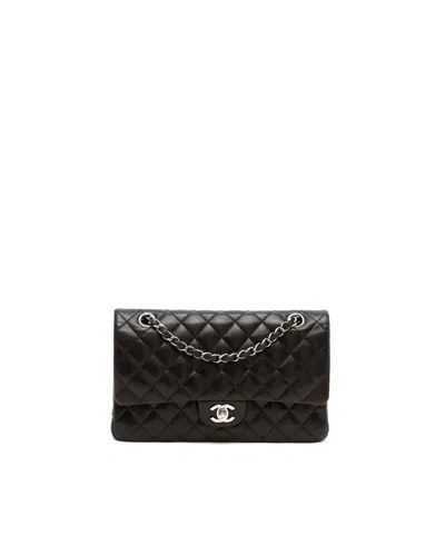 Chanel Classic Medium Double Flap Bag In Black