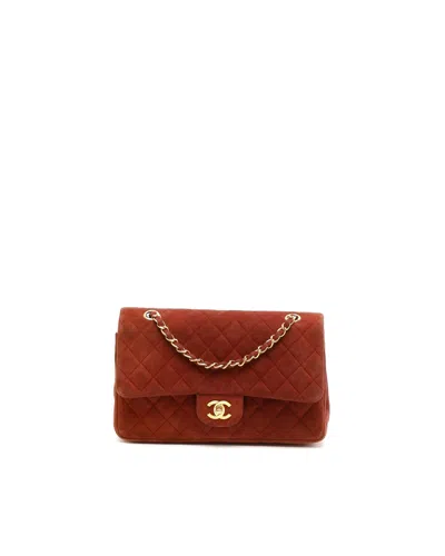 Chanel Classic Medium Double Flap Bag In Red