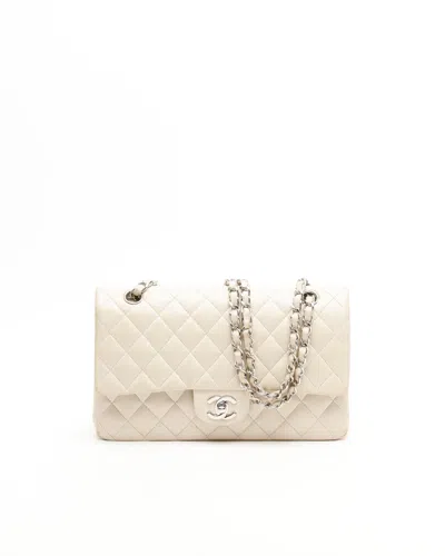 Pre-owned Chanel Classic Medium Double Flap Bag In Sand
