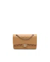 Chanel Classic Medium Double Flap Bag In Sand