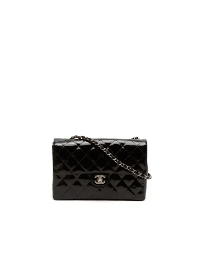 Chanel Classic Medium Single Flap Bag In Black