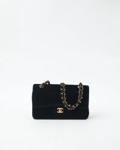 Pre-owned Chanel Classic Medium Velvet Double Flap Bag
