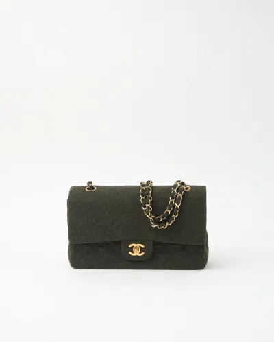 Pre-owned Chanel Classic Medium Wool Double Flap Bag