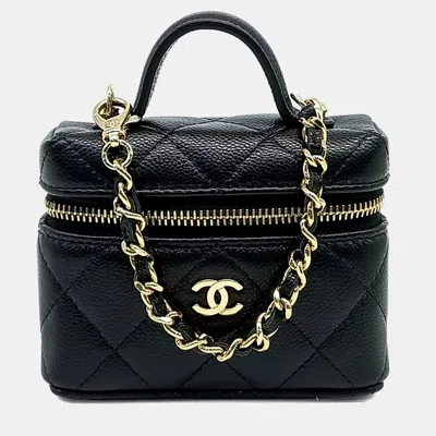 Pre-owned Chanel Classic Mini Bag Charm Ap4897 In Black