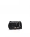 Chanel Classic Mini Rectangular Single Flap Bag In Black