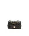 Chanel Classic Mini Rectangular Single Flap Bag In Black
