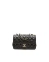 Chanel Classic Mini Rectangular Single Flap Bag In Black