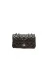 Chanel Classic Mini Rectangular Single Flap Bag In Black
