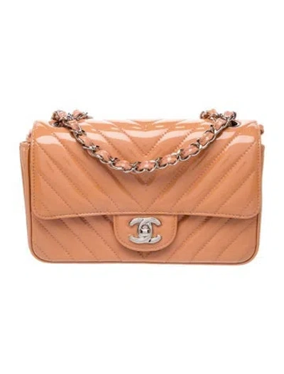 Pre-owned Chanel Classic Rectangular Mini Flap Bag In Neutral